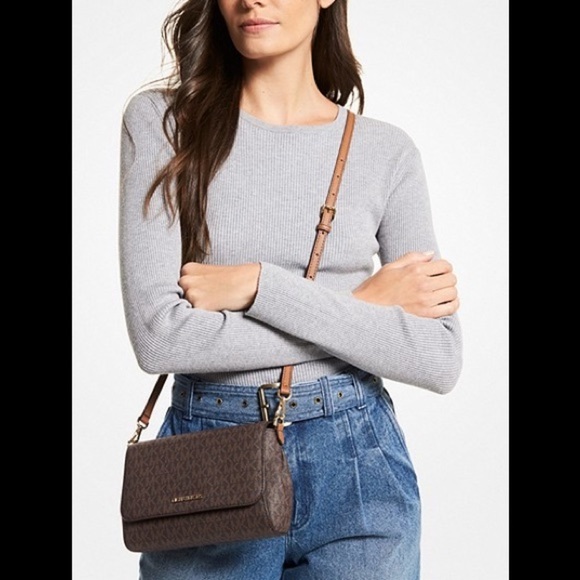Michael Kors Medium Logo Convertible Crossbody Bag NWT - Picture 1 of 3
